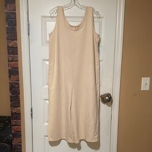 Anybody | Cream Jumpsuit | with Pockets